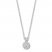 Diamond Necklace 1/5 ct tw Round/Princess-cut 10K White Gold