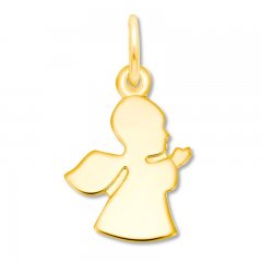 Angel Charm 14K Yellow Gold