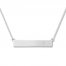 Diamond Bar "Wanderlust" Necklace Sterling Silver