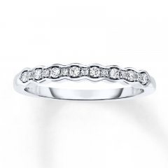 Diamond Anniversary Band 1/6 ct tw Round-cut 10K White Gold