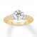 Diamond Engagement Ring 1-1/4 ct tw Round-cut 14K Two-Tone Gold