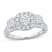 Diamond Engagement Ring 1-1/2 ct tw Round-cut 14K White Gold