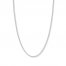 16" Textured Rope Chain 14K White Gold Appx. 1.8mm