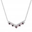 Le Vian Ruby Necklace 1/3 ct tw Diamonds 14K Vanilla Gold