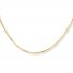 Box Chain Necklace 10K Yellow Gold 24" Length