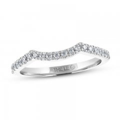 Leo Diamond Wedding Band 1/5 ct tw 14K White Gold