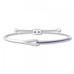 Love + Be Loved Lab-Created Sapphire Bracelet Sterling Silver