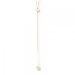 Lariat Necklace 14K Yellow Gold