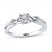 Diamond Promise Ring 1/10 ct tw Round-cut Sterling Silver