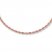 Rope Necklace 14K Rose Gold 24" Length