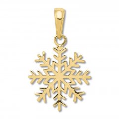 Snowflake Charm 14K Yellow Gold