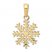 Snowflake Charm 14K Yellow Gold