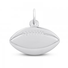 Football Charm Sterling Silver