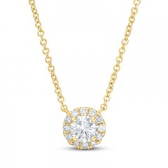 Lab-Created Diamonds by KAY Necklace 1/2 ct tw 14K Yellow Gold 19"