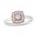 Diamond Ring 1/6 ct tw 10K Rose Gold Sterling Silver