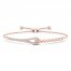 Love + Be Loved Diamond Bolo Bracelet 1/2 ct tw 10K Rose Gold