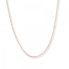 Singapore Chain Necklace 14K Two-Tone Gold 20" Length