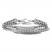 Bulova Double-Chain ID Bracelet Stainless Steel 8"