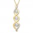 Previously Owned Unstoppable Love Necklace 1/6 ct tw Round 10K Yellow Gold