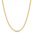 Men's Rope Chain 10K Yellow Gold 20"