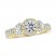 THE LEO Ideal Cut Diamond 3-Stone Engagement Ring 1 ct tw 14K Yellow Gold