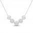 Sparks of Love Diamond Starburst Necklace 1/2 ct tw Princess/Marquise/Baguette/Round-Cut 10K White Gold 18"