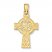 Celtic Cross Charm 14K Yellow Gold