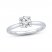 The Kiss Diamond Solitaire GSI Engagement Ring 1 ct tw Round-cut Platinum