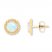 Lab-Created Opal Earrings 10K Yellow Gold