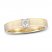 Men's Diamond Wedding Band 1/5 ct tw Round-cut 10K Yellow Gold