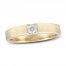 Men's Diamond Wedding Band 1/5 ct tw Round-cut 10K Yellow Gold