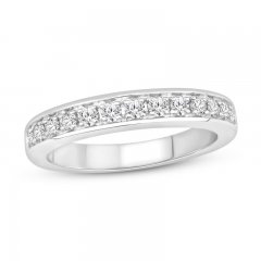 Diamond Wedding Band 3/4 ct tw 14K White Gold