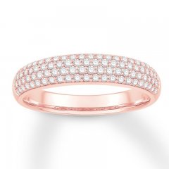 Diamond Anniversary Band 1/2 ct tw Round-cut 14K Rose Gold