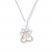 Paw Necklace 1/20 ct tw Diamonds Sterling Silver/10K Gold