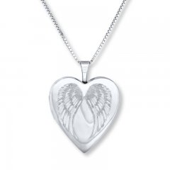 "Forever in My Heart" Locket Necklace Sterling Silver