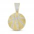 Men's Diamond Basketball Pendant 1/5 ct tw 10K Yellow Gold