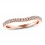 Adrianna Papell Diamond Wedding Band 1/8 ct tw Round-cut 14K Rose Gold