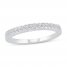 Diamond Wedding Band 1/6 ct tw 10K White Gold