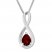 Garnet Necklace Sterling Silver