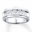 Previously Owned Men's Band 1 ct tw Diamonds 10K White Gold