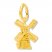 Windmill Charm 14K Yellow Gold