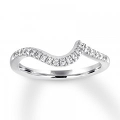 Diamond Wedding Band 1/6 ct tw Round-cut 14K White Gold