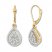 Diamond Teardrop Earrings 1/2 ct tw Round-cut 10K Yellow Gold