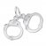 Handcuff Charm Sterling Silver