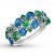 Le Vian Tsavorite/Sapphire Ring 1/10 ct tw Diamonds 14K Gold