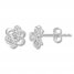 Diamond Earrings 1/4 ct tw Round-cut 10K White Gold