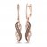 Le Vian Diamond Dangle Earrings 1/3 ct tw 14K Strawberry Gold