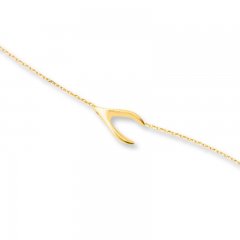 Wishbone Bracelet 14K Yellow Gold