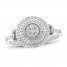 Diamond Ring 1/4 ct tw Round-cut Sterling Silver