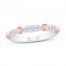 Diamond Anniversary Band 1/4 ct tw 10K White/Rose Gold